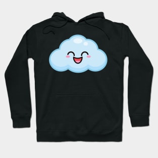 CUTE KAWAII CLOUD ANIME WEATHER KAOMOJI EMOTICON CARTOON Hoodie